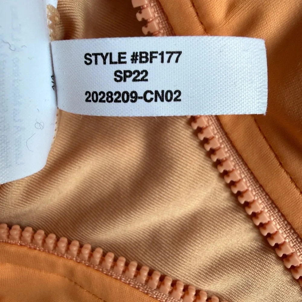 J.crew Active Short-sleeve Zip-up One-piece swimsuit Size 4 tall